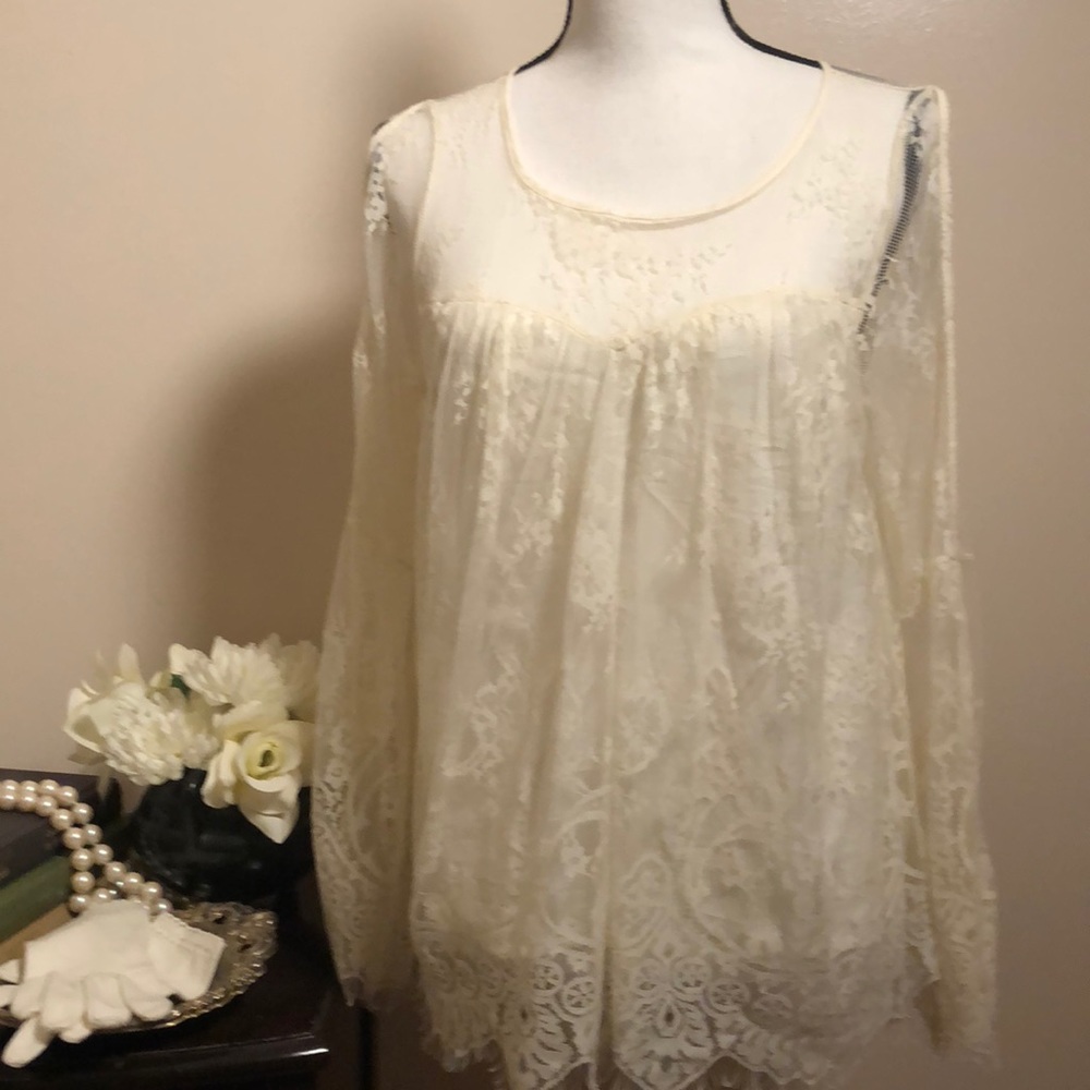 Skylar and jade lace blouse